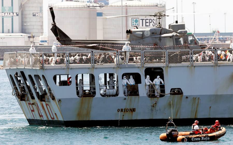 Fotos: La flotilla del Aquarius llega a Valencia