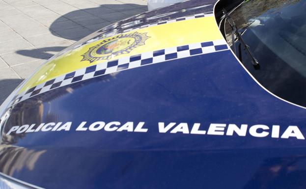 Coche patrulla de la Policía Local de Valencia.