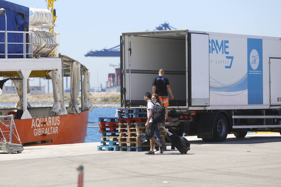 Fotos: Fotos de la salida del Aquarius de Valencia