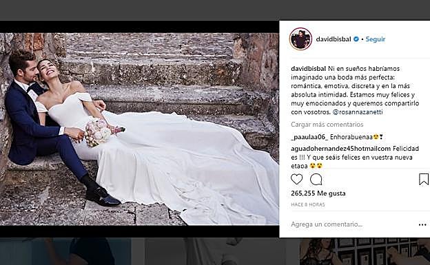Bisbal se casa con Rosanna Zanetti