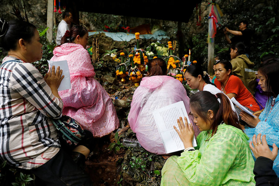 Fotos: La agonía de Tailandia para rescatar a los niños