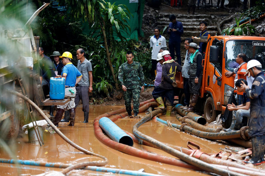 Fotos: La agonía de Tailandia para rescatar a los niños