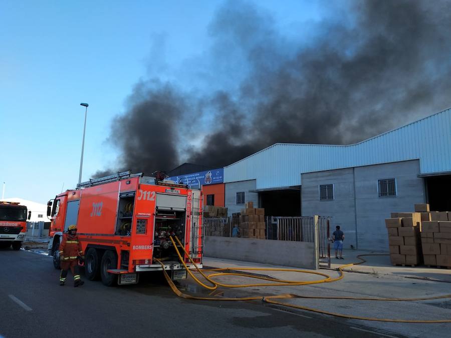 Fotos: Incendio en el polígono industrial La Cova de Manises