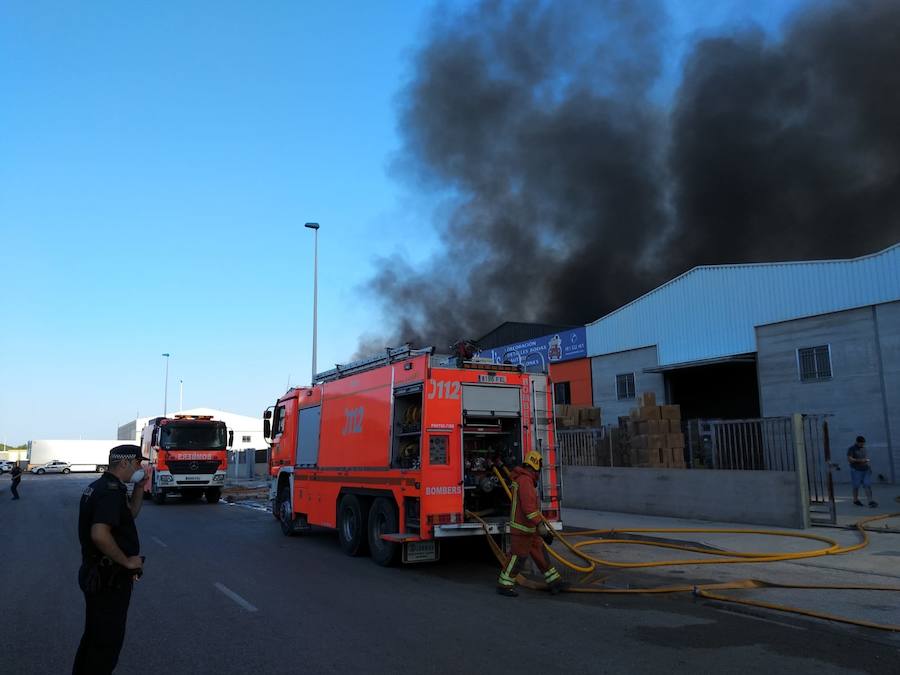 Fotos: Incendio en el polígono industrial La Cova de Manises