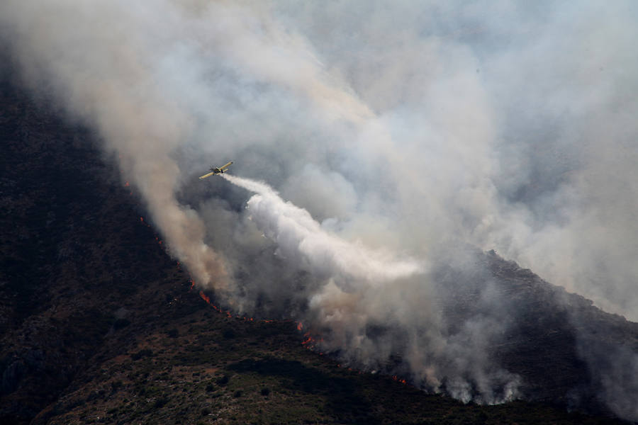 Fotos: Arde el parque natural del Montgó