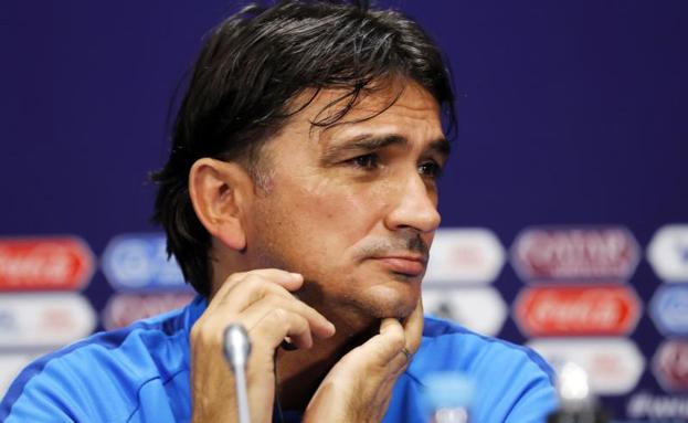 Zlatko Dalic, durante la rueda de prensa. 