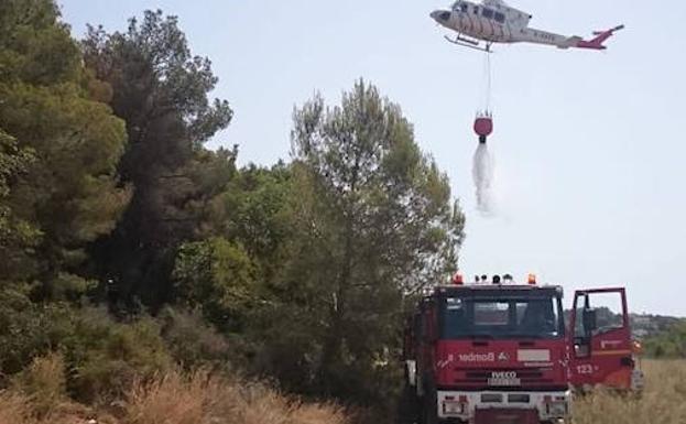 Incendio en Xàbia | Se declara otro fuego en el Montgó, el segundo en una semana