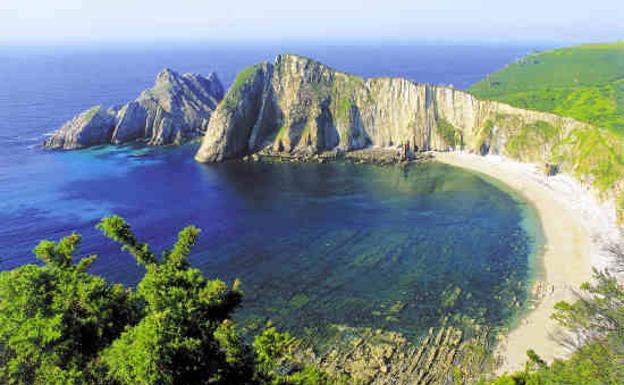 Panorámica de la playa del Silencio.