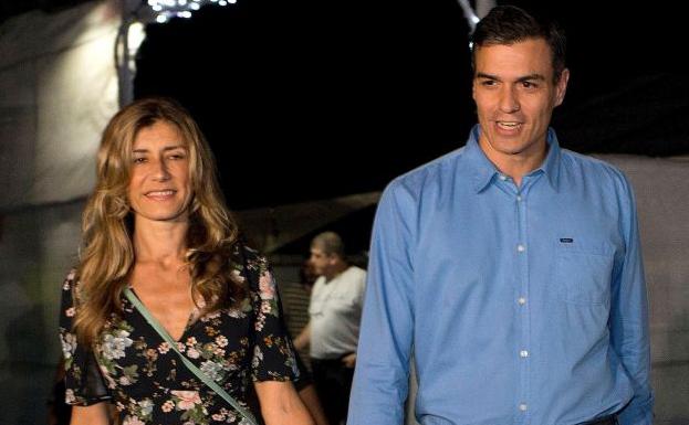 Pedro Sánchez y su mujer, en el FIB.