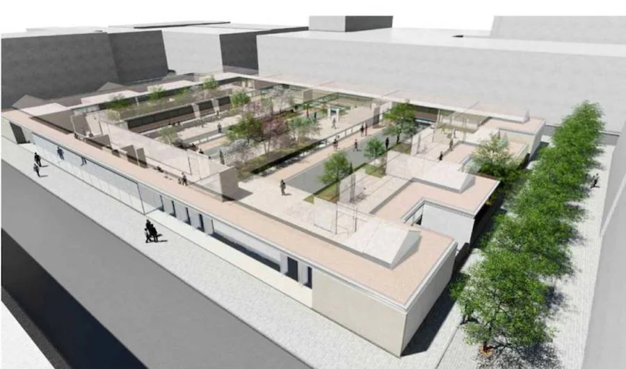 MERCADO DEL GRAO | La transformación del actual mercado del Grao convertirá al edificio en un moderno recinto donde 19 puestos de venta (17 más dos cafeterías) convivirán con un patio ajardinado y una gran sala para celebrar actos vecinales y culturales. La iniciativa supondrá una inversión de 2,4 millones de euros.