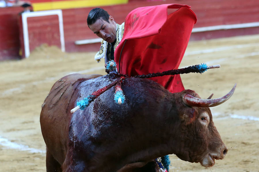 Roca Rey corta dos orejas y sale por la puerta grande de Valencia; El cartel lo completaban Josemari Manzanares y Sebastián Castella con astados de Núñez del Cuvillo