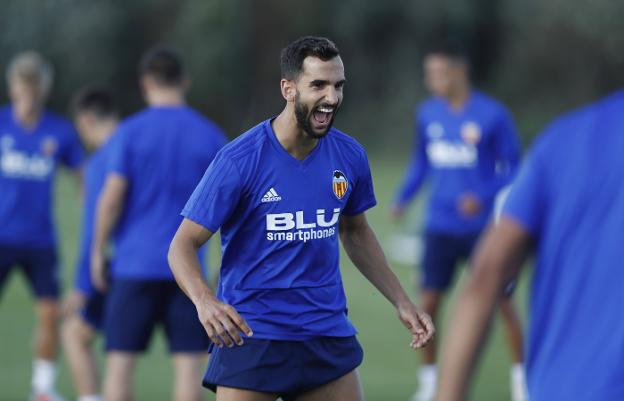 Montoya, en un entrenamiento reciente. 