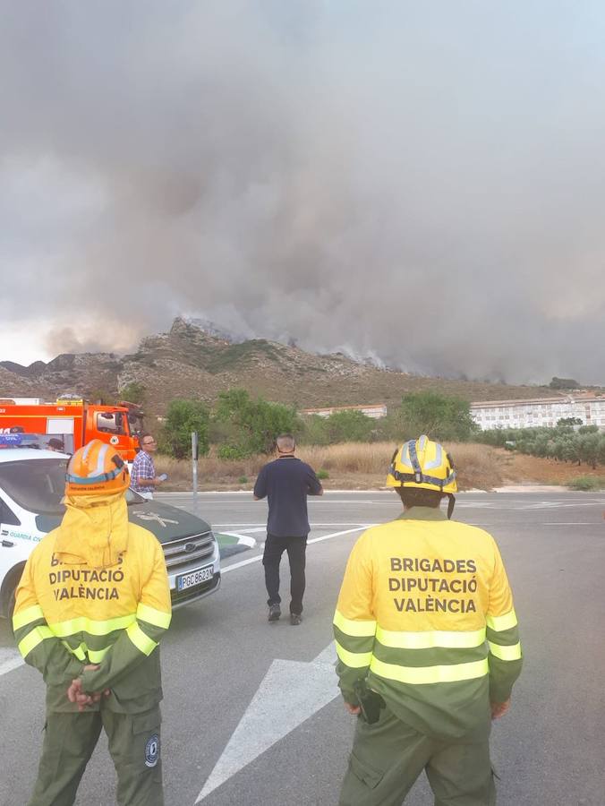 Incendio en Llutxent.