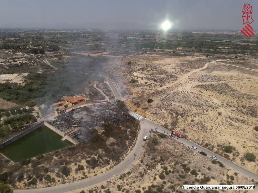 Incendio en Guardamar del Segura.