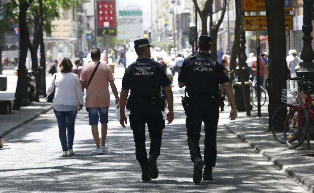 Agentes de la Policía Local de Valencia