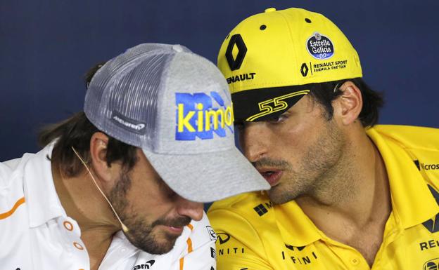 Fernando Alonso y Carlos Sainz. 