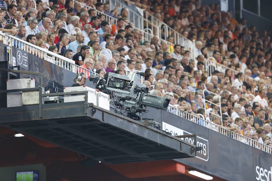 Estas son las mejores imágenes del partido de la jornada 1 en Mestalla