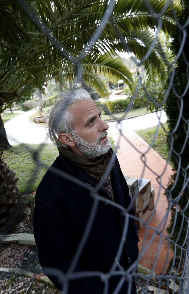 Benavent, en su trabajo en una residencia. 