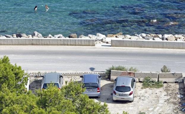 Perspectiva aérea del lugar donde se cometió el asesinato en el barrio de la Albufereta en Alicante.