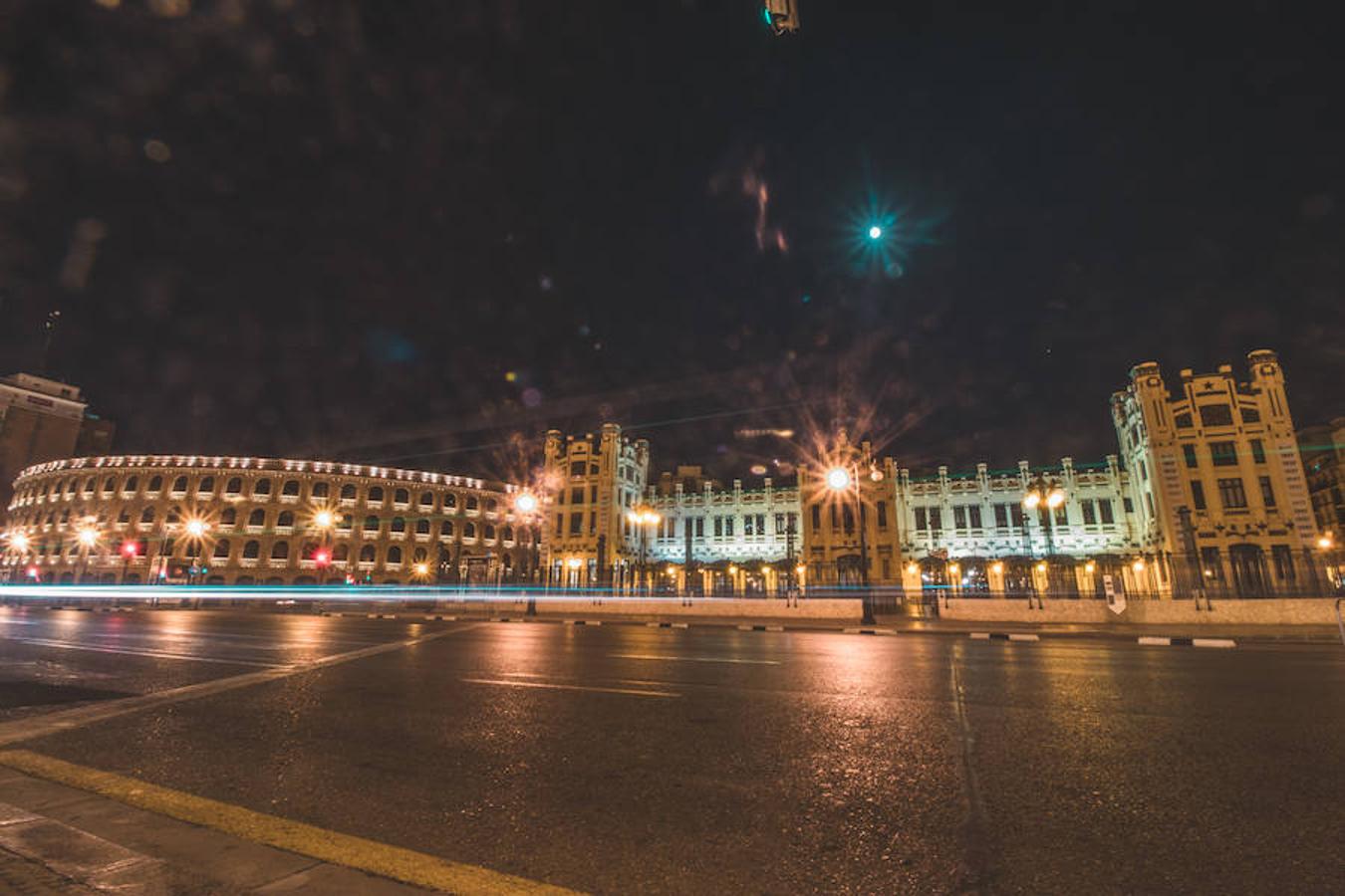 Plaza de Toros y la Estación del Norte.