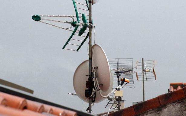 Antenas de televisión.