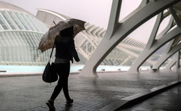 La lluvia no ha caído con la intensidad prevista en Valencia. 