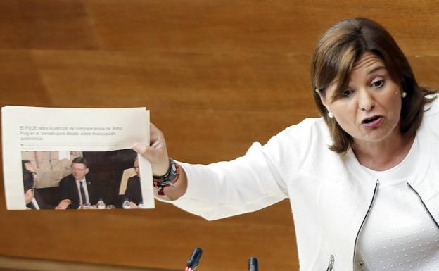 Isaben Bonig (PPCV) durante el Debate. 