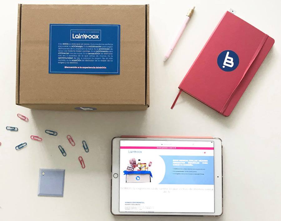 Lainboox. Cajas de productos de alimentación adaptadas a los gustos los españoles que viven en el extranjero.