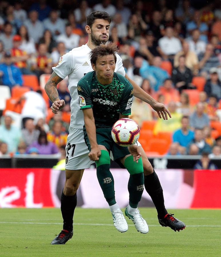 Estas son las mejores imágenes del partido de la jornada 4 de la Liga en Mestalla