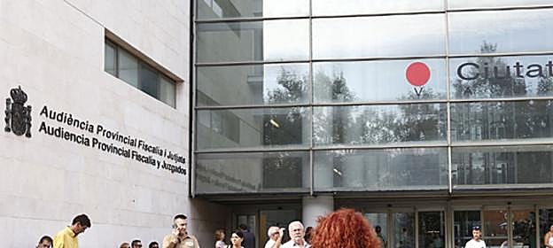 Entrada de la Ciudad de la Justicia de Valencia, sede de la Audiencia Provincial.