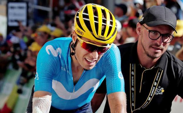 Mikel Landa, durante una carrera. 