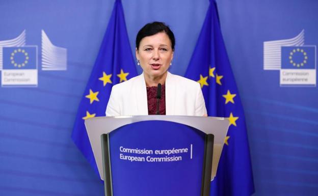 Vera Jourová, comisaria europea de Justicia.