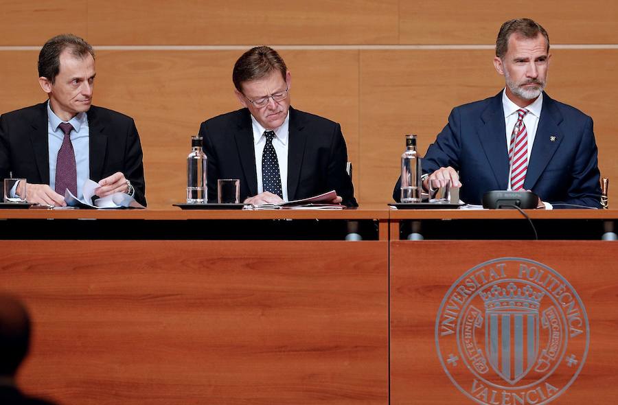 Fotos: Felipe VI preside la apertura del curso en la Universitat Politècnica de València