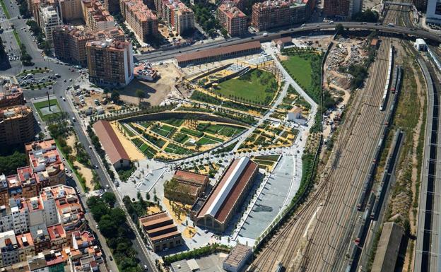 Impresionante vista del Parque central. 