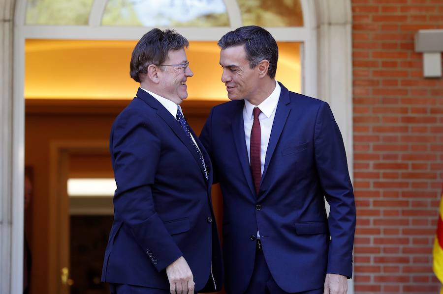Fotos: Encuentro entre Ximo Puig y Pedro Sánchez en La Moncloa