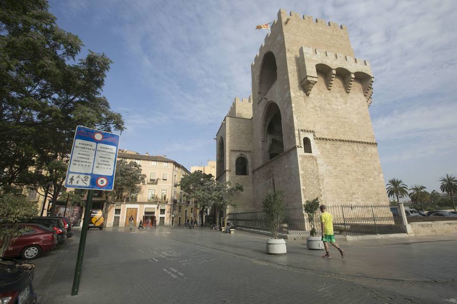 Torres de Serranos, donde este fin de semana se celebrará el Mercado Medieval.