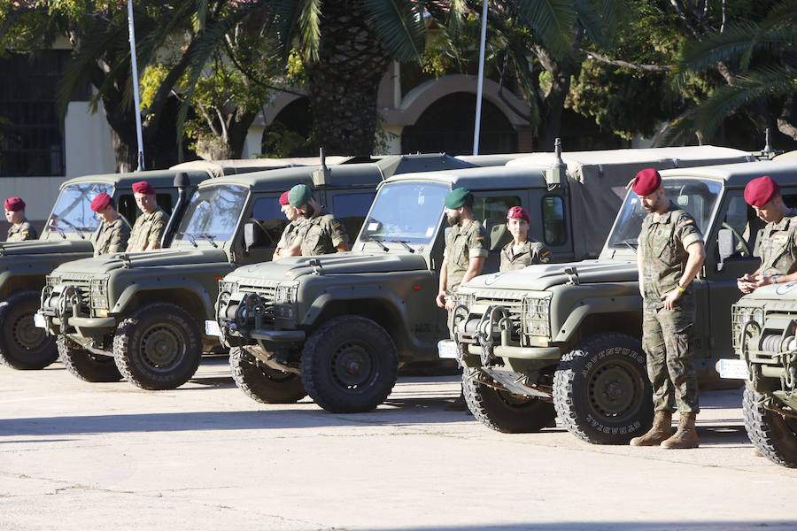 Fotos: Fotos del convoy militar que sale de Paterna rumbo a una guerra simulada en Noruega