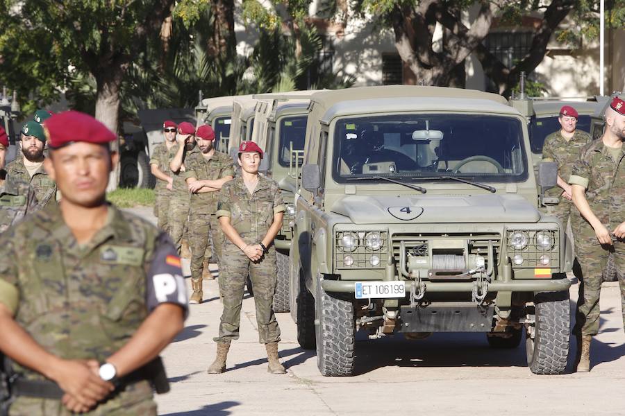 Fotos: Fotos del convoy militar que sale de Paterna rumbo a una guerra simulada en Noruega