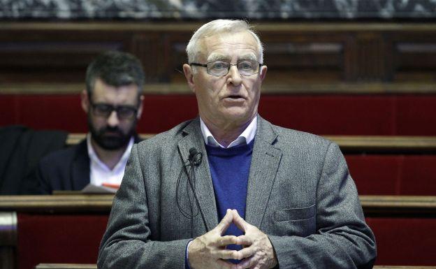 Joan Ribó, en un pleno del Ayuntamiento de Valencia.