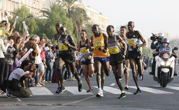 Participantes en el Medio Maratón de Valencia de 2016. 