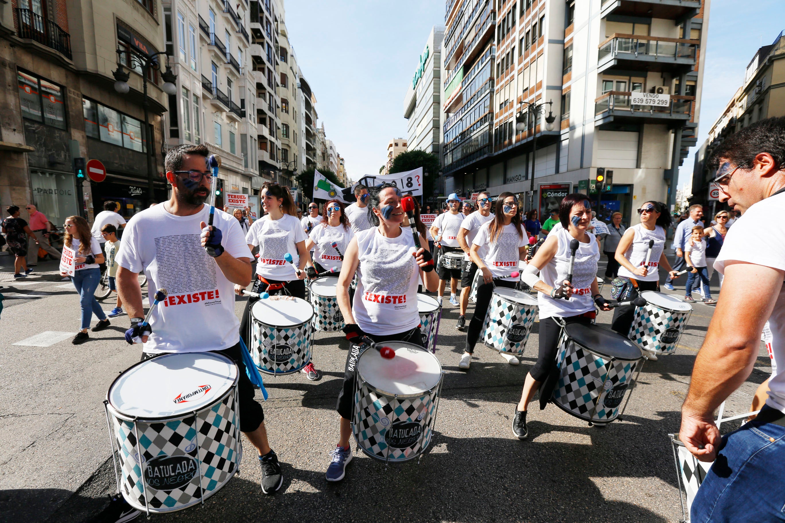 Fotos: Manifestación por el Corredor Cantábrico-Mediterráneo en Valencia