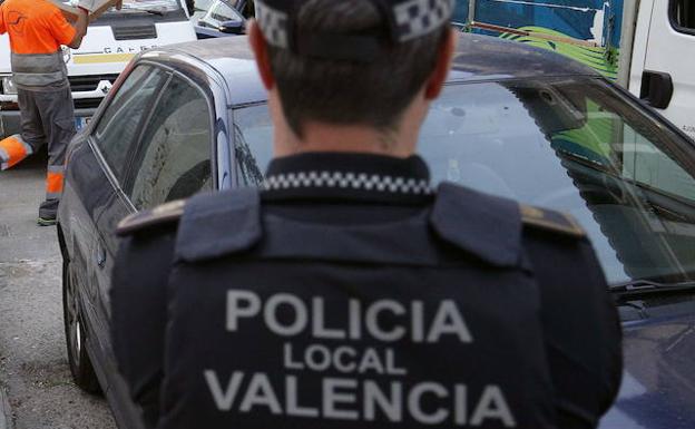 Un agente de la Policía Local de Valencia 