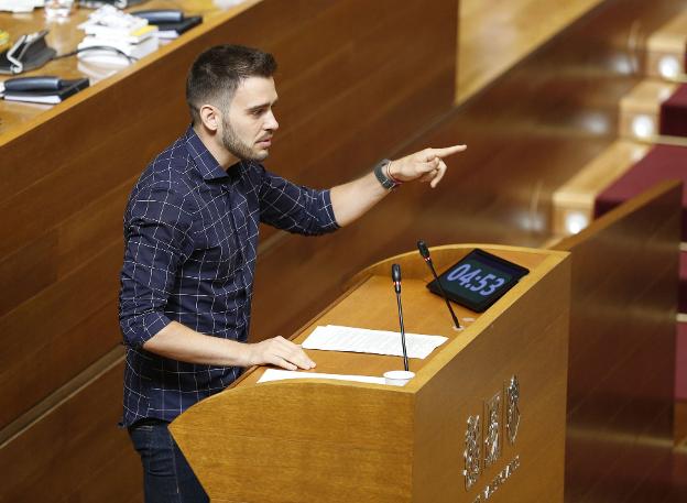 Fran Ferri, portavoz de Compromís en Les Corts. 