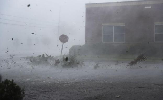 El hucarán Michael a su paso por Florida.