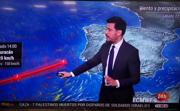 Leslie se aproximo por el Atlántico tras haber evitado a las Islas Canarias.