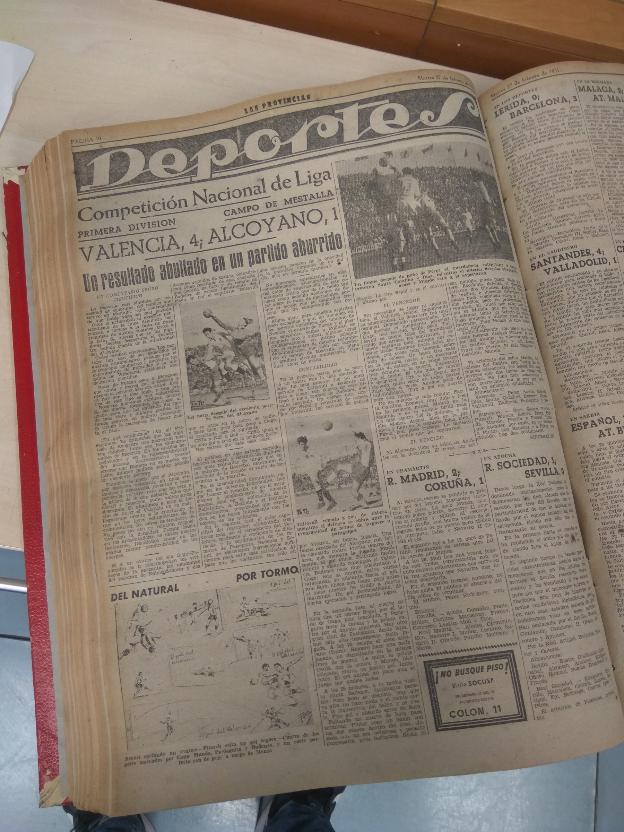 26-2-1951. «Un resultado abultado en un partido aburrido», tituló la crónica Sincerator. 