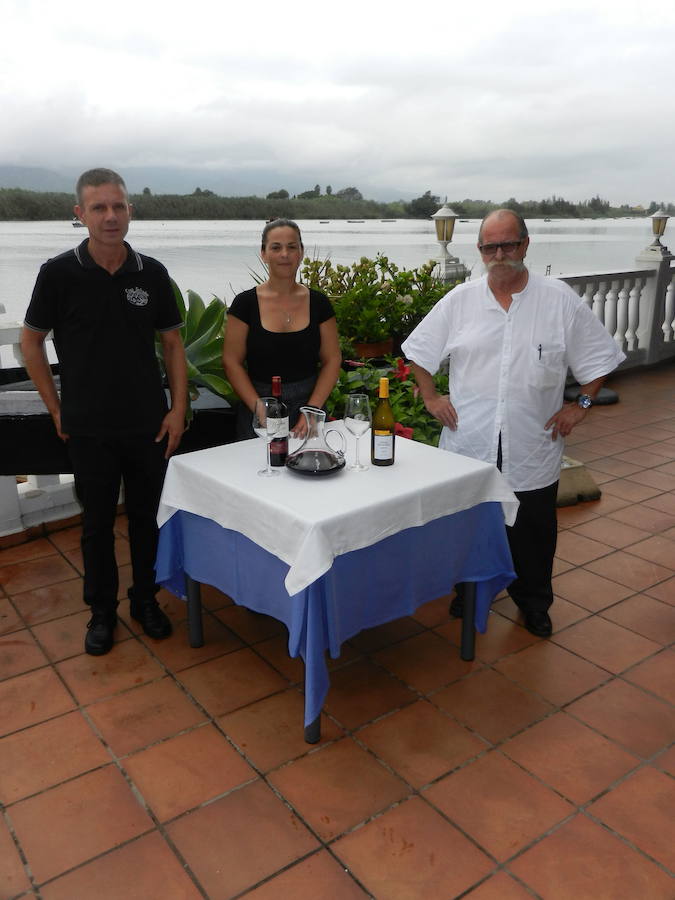 Juanjo, Ana y Salvador Gascón, de casa Salvador. 