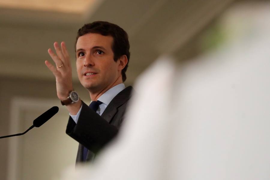 El presidente del Partido Popular, Pablo Casado.