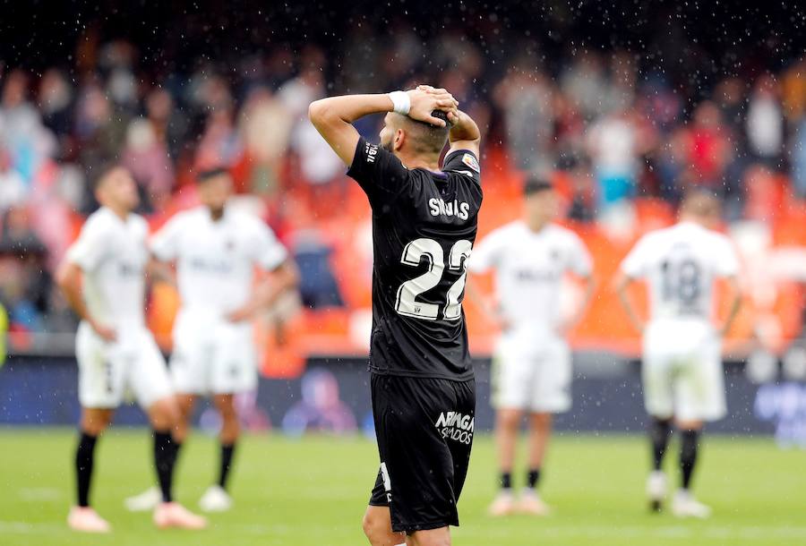 Estas son las imágenes que deja el partido de la novena jornada de LaLiga en Mestalla