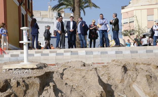 Visita de Ximo Puig a Vinaròs tras la gota fría. 